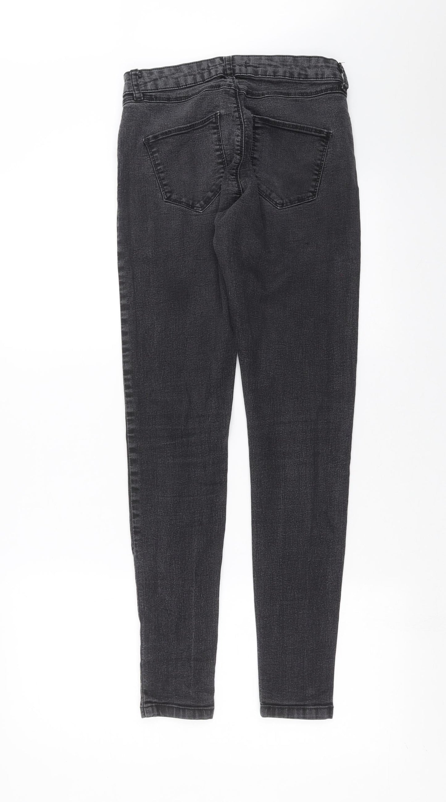 Dorothy Perkins Womens Grey  Denim Skinny Jeans Size 8 L29 in