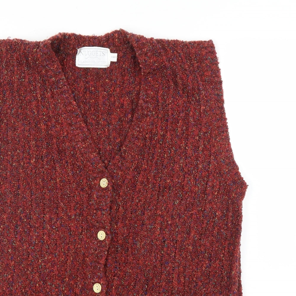 Nuggets Womens Red   Vest Jumper One Size