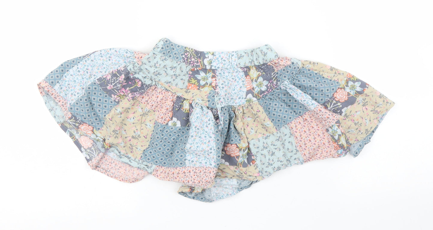 NEXT Girls Blue Batik  Cut-Off Shorts Size 4 Years