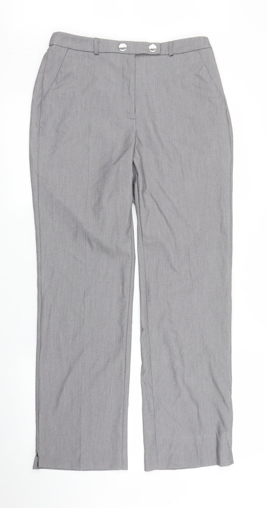 Tailored Womens Grey   Trousers  Size 10 L28 in