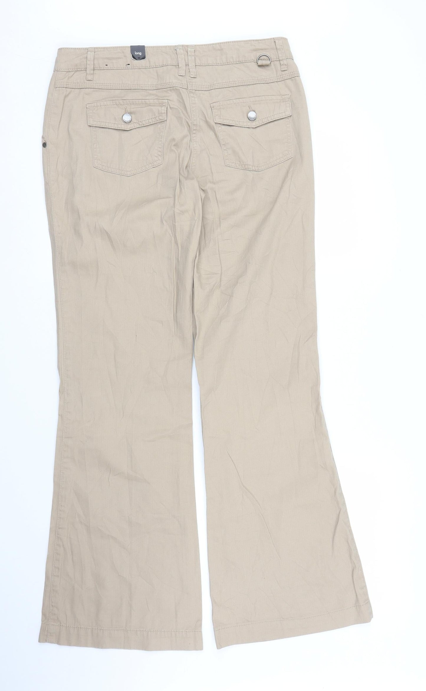 San Diego Womens Beige   Chino Trousers Size 10 L30 in