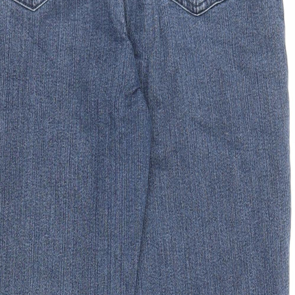 Angels Womens Blue  Denim Capri Jeans Size 34 in L24 in
