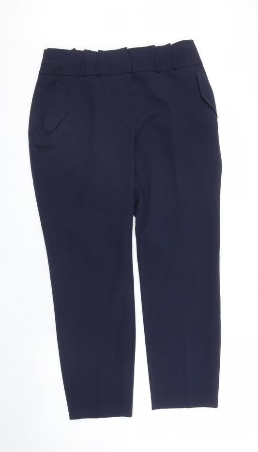Dorothy Perkins Womens Blue   Pedal Pusher Trousers Size 12 L25 in