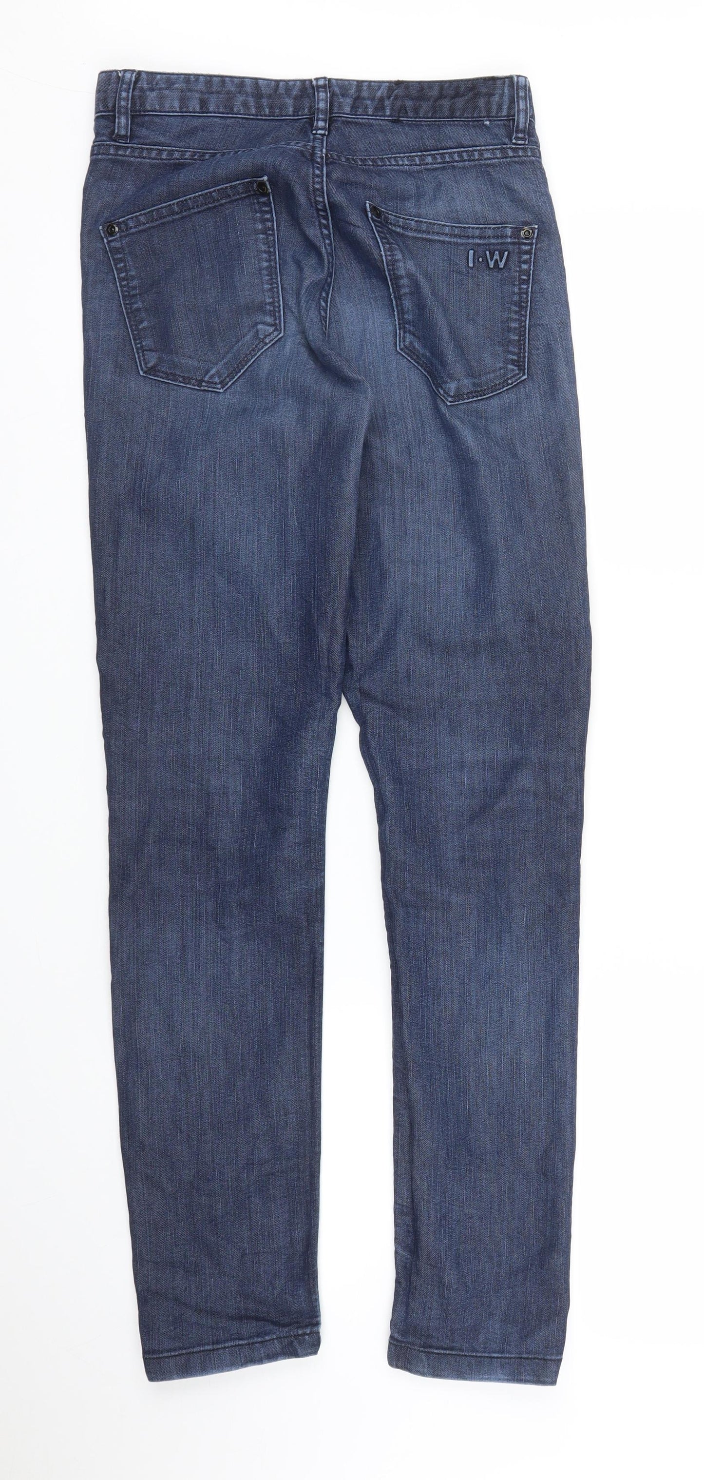 Preworn Womens Blue  Denim Skinny Jeans Size 27 in L34 in