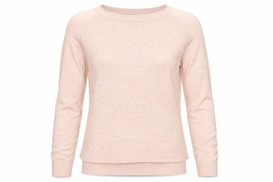 Front view of Atmosphere women’s beige knit jumper, size UK 12
