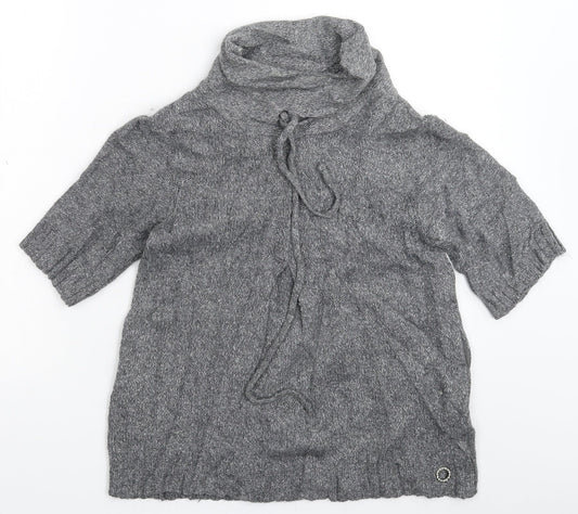 River Island Womens Grey  Knit Pullover Jumper Size 10