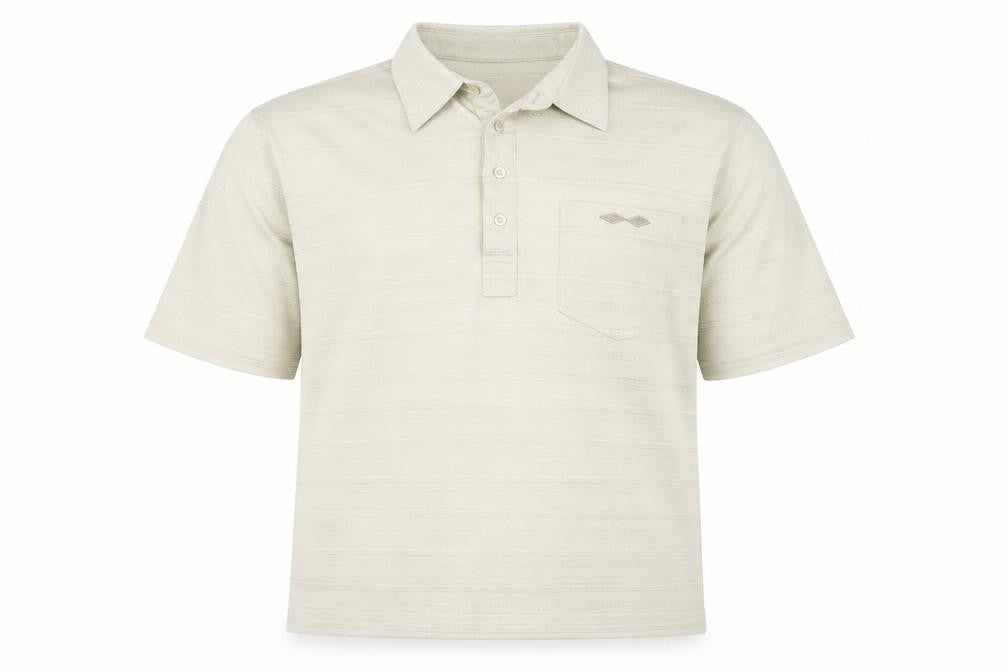 BHS Womens Beige Striped  Basic Polo Size M
