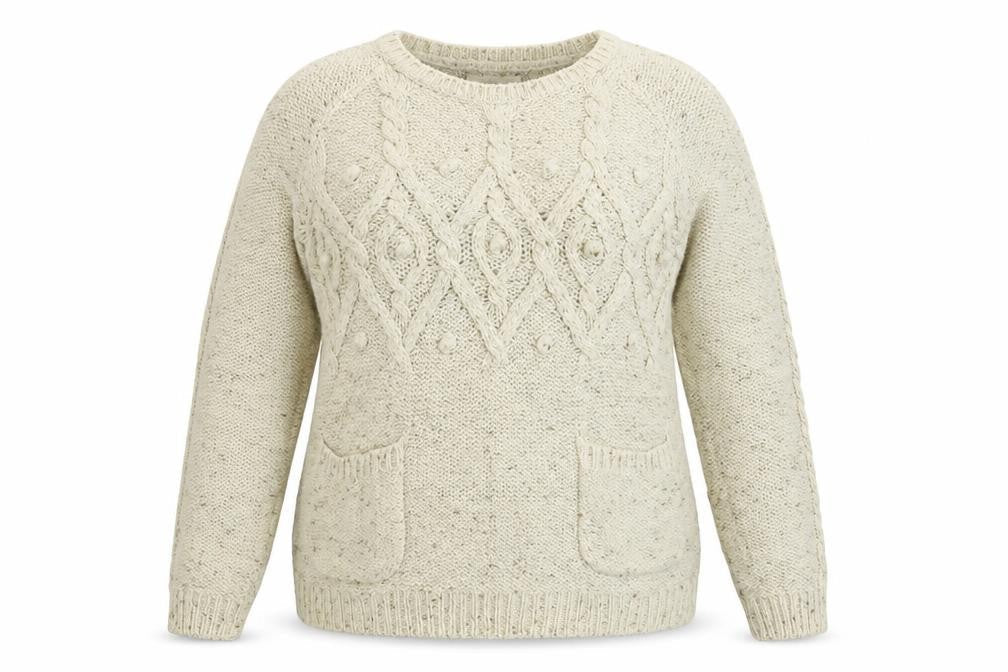 Papaya Womens White  Knit Pullover Jumper Size 8