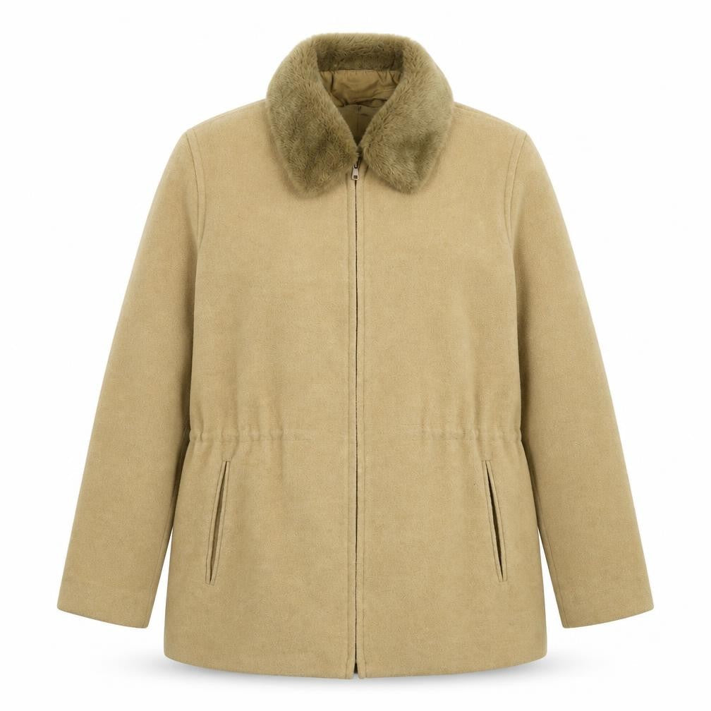 BHS Womens Beige   Pea Coat Coat Size 12
