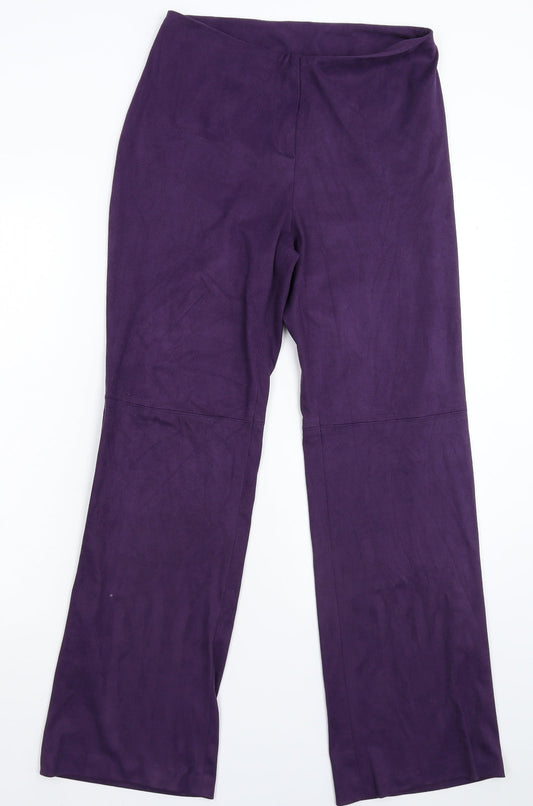 NL Collection Womens Purple   Trousers  Size 12 L29 in
