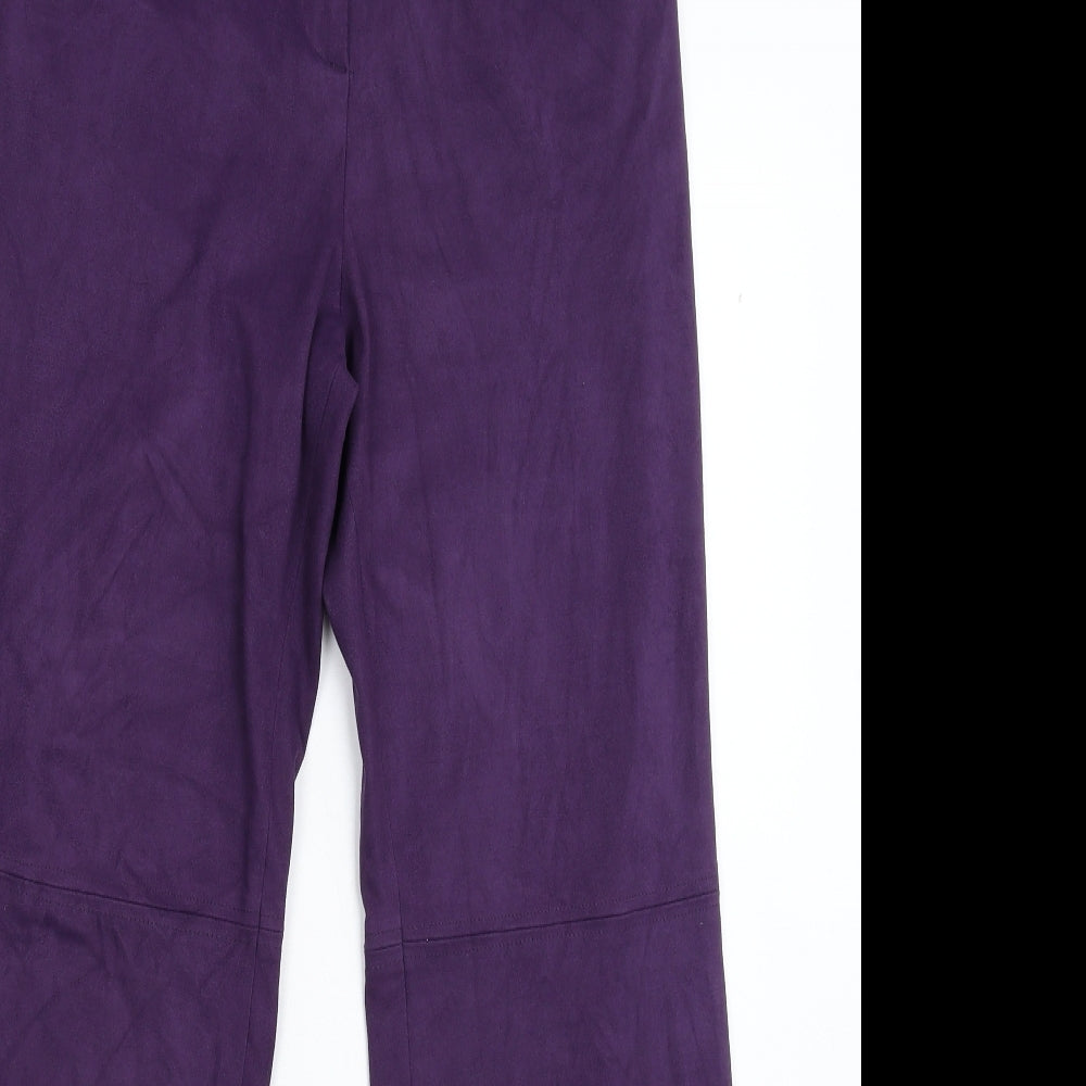 NL Collection Womens Purple   Trousers  Size 12 L29 in