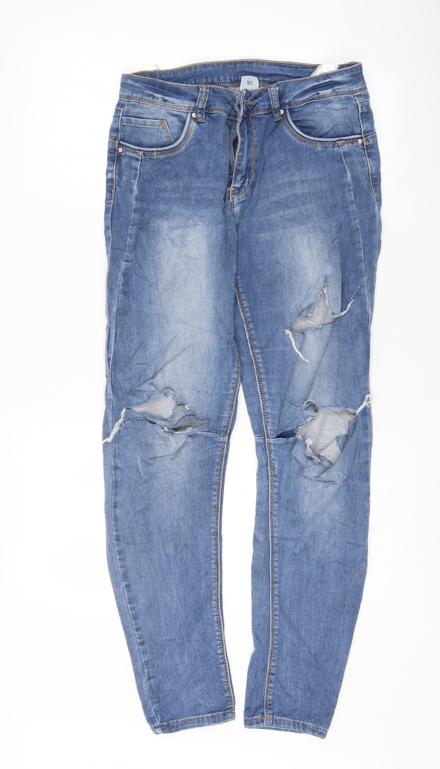 Preworn Womens Blue   Skinny Jeans Size 26 L29 in