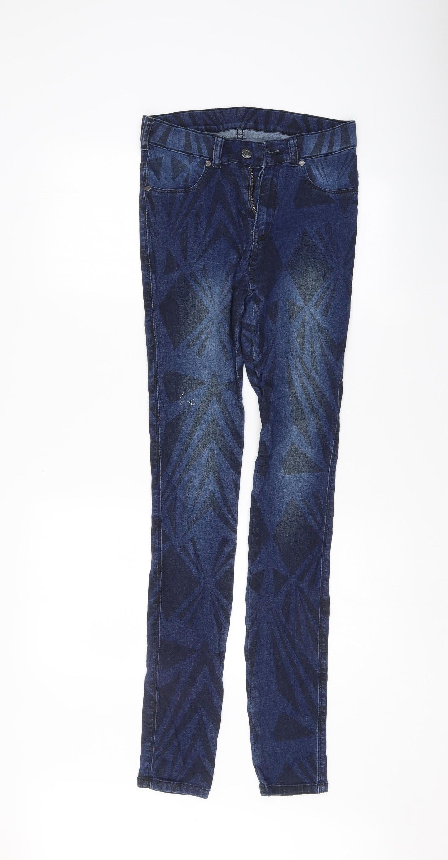 Dr. Denim Womens Blue Geometric  Skinny Jeans Size 28 L32.5 in