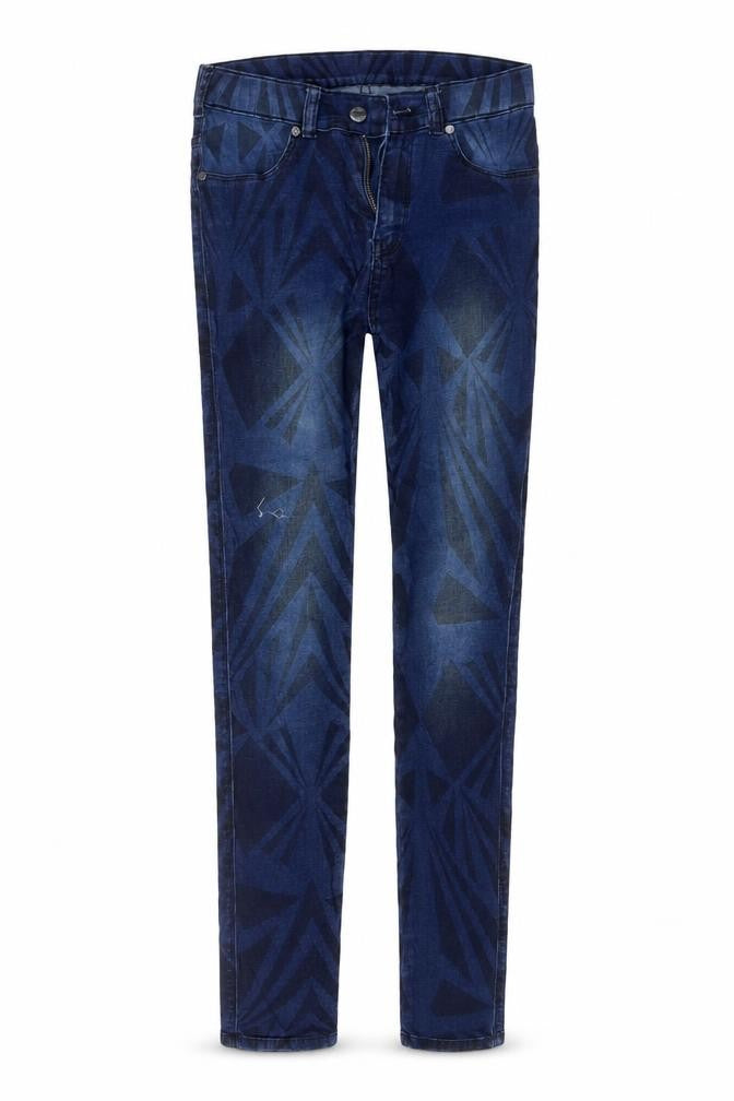 Dr. Denim Womens Blue Geometric  Skinny Jeans Size 28 L32.5 in
