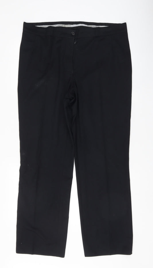granitury Womens Black   Trousers  Size 38 L31.5 in