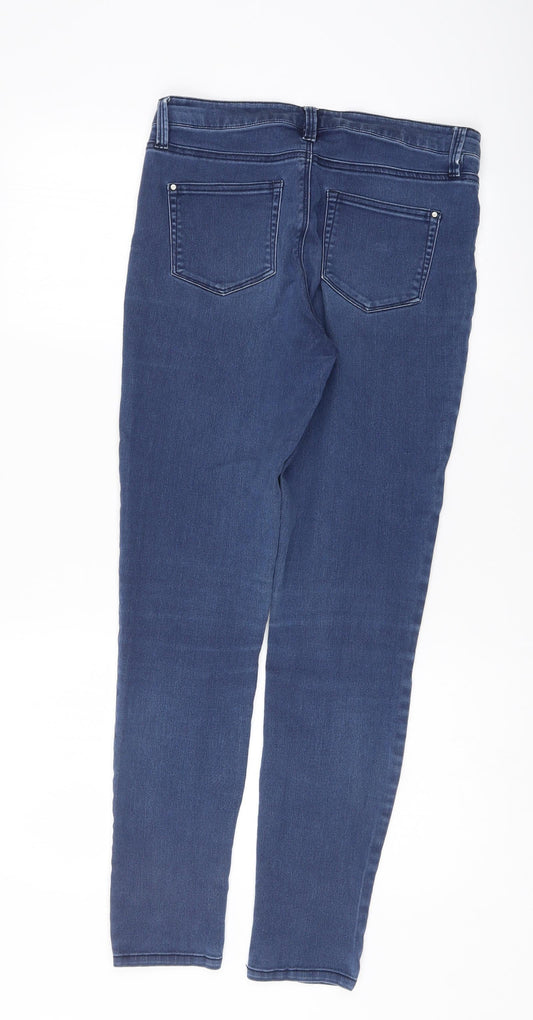 Preloved Ware denim Womens Blue   Skinny Jeans Size 12 L29 in - Front
