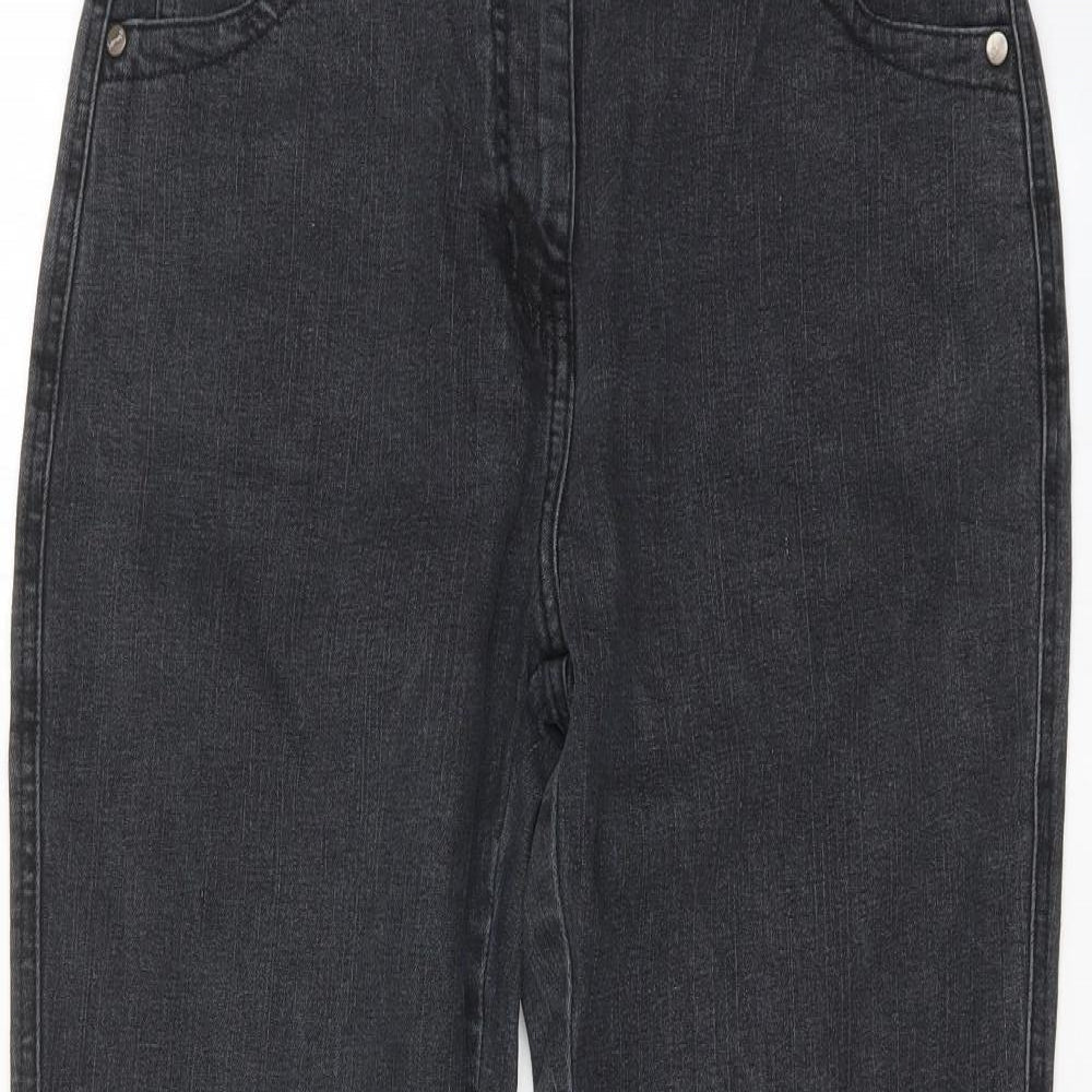 Preworn Womens Black   Straight Jeans Size 32 L26.5 in