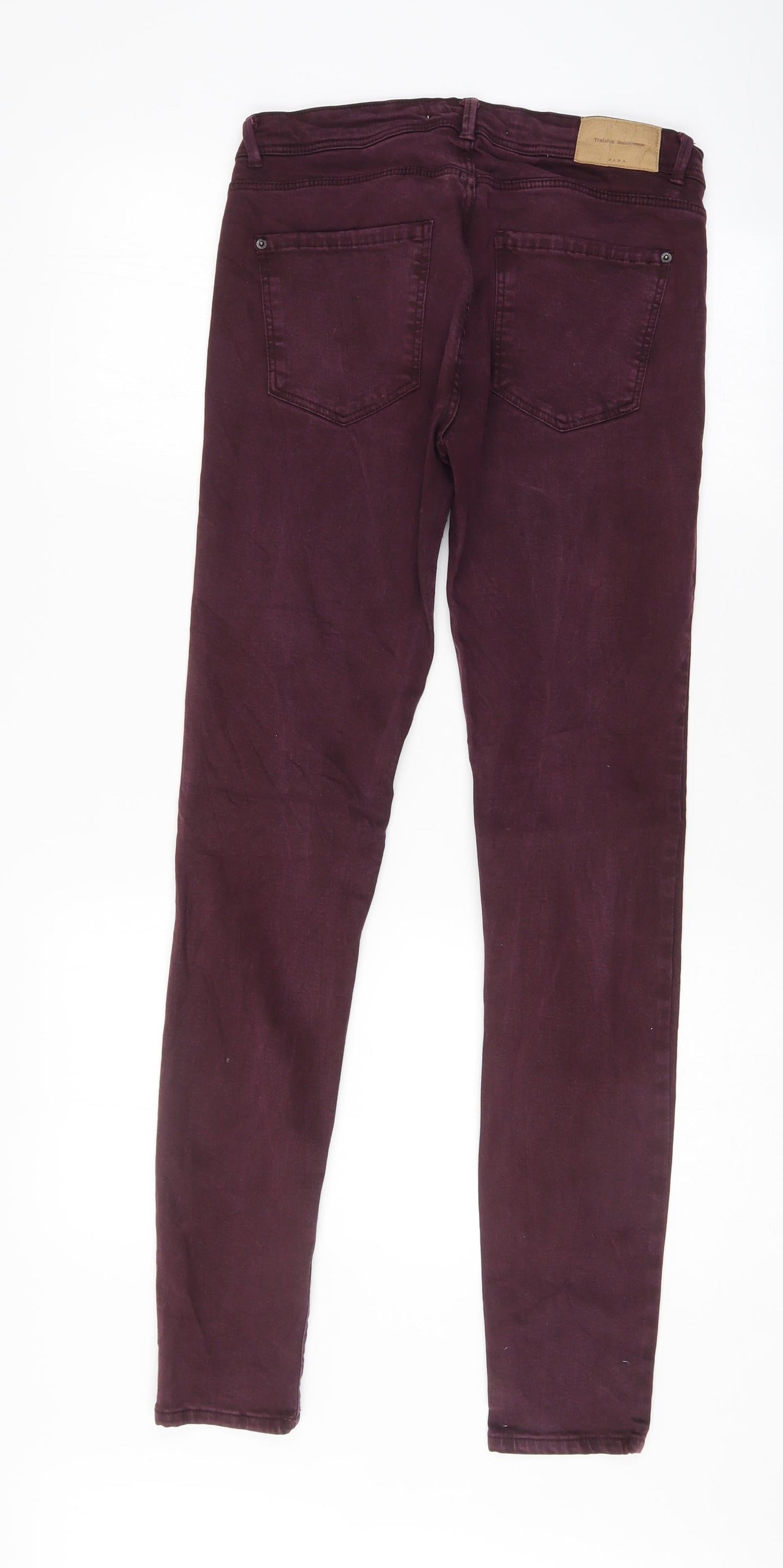 Zara Womens Purple   Skinny Jeans Size 28 L30 in