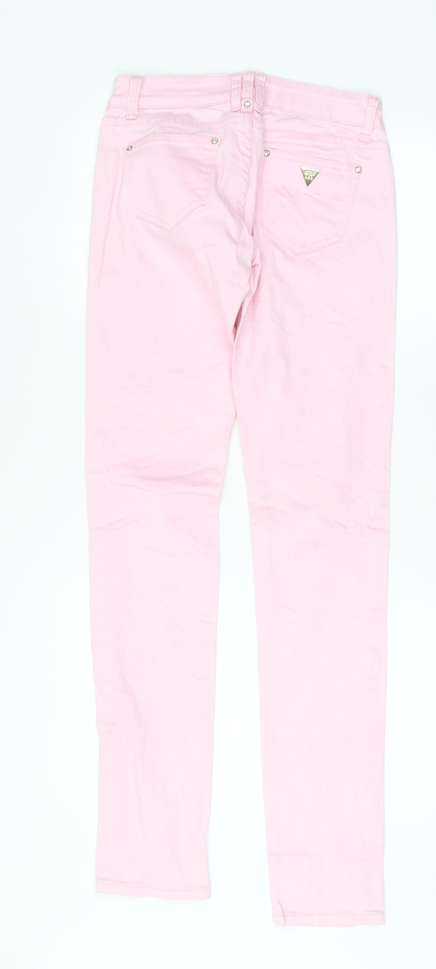 MISS RJ Womens Pink   Skinny Jeans Size 28 L33 in