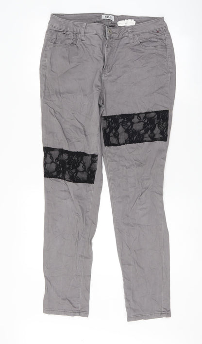 Bonprix Womens Grey Skinny Jeans Size 12 L30 in