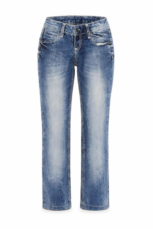 Soccx Womens Blue   Straight Jeans Size 27 L26 in