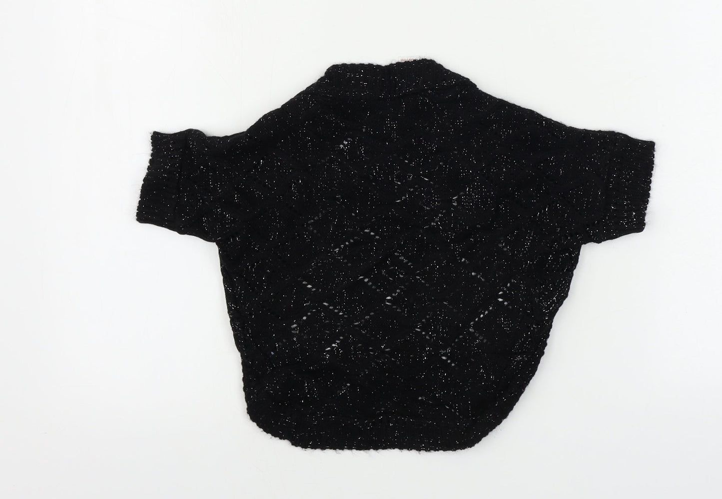 Adams  Girls Black   Cardigan Jumper Size 8 Years