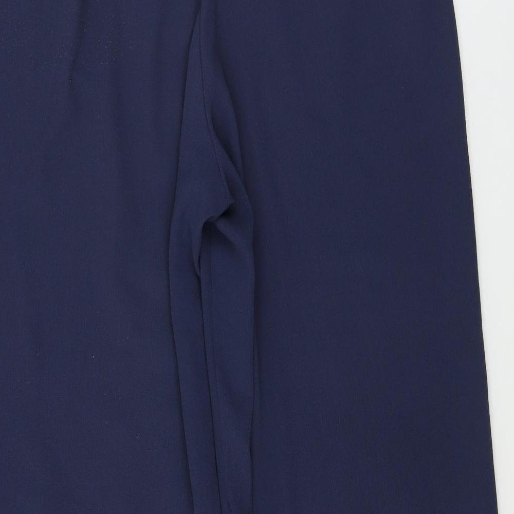 H&M  Womens Blue   Trousers  Size 8 L25 in