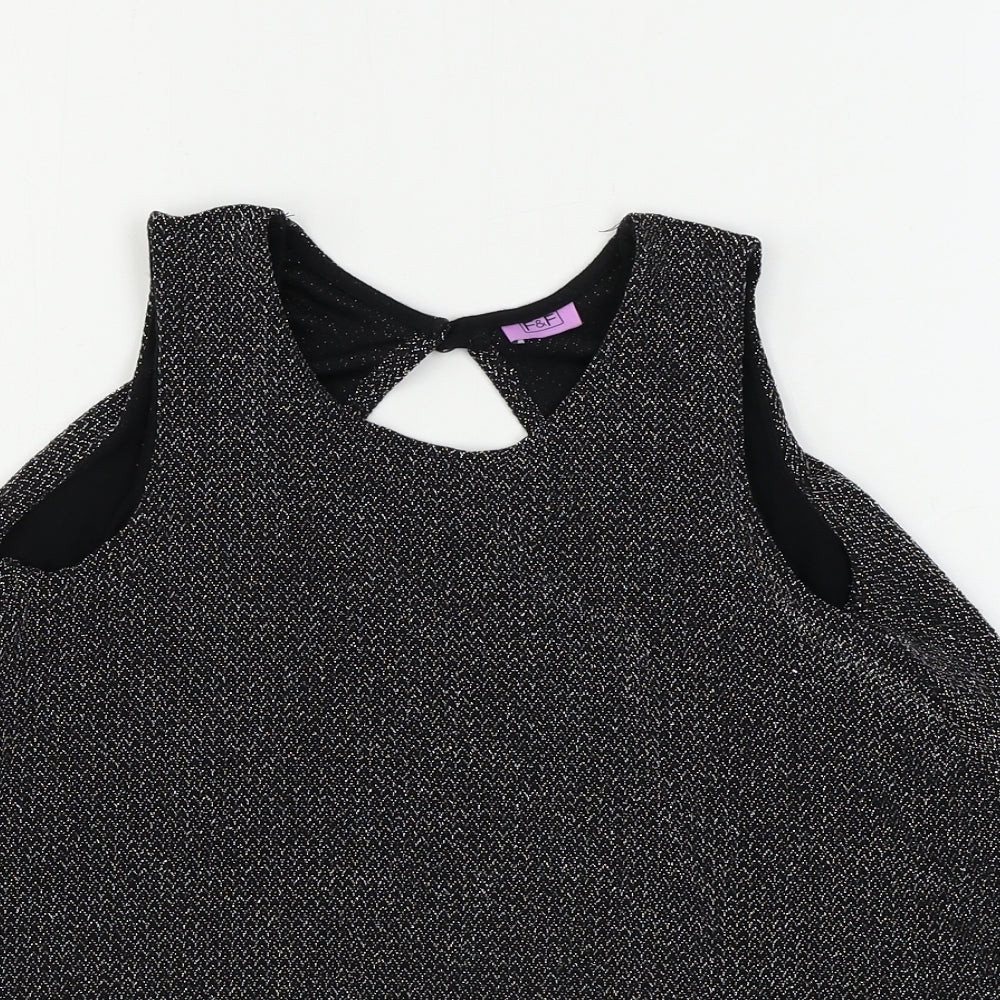 F&F  Girls Grey   Basic Tank Size 10-11 Years