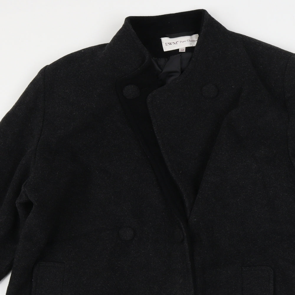 EWM  Womens Grey   Jacket Coat Size 12