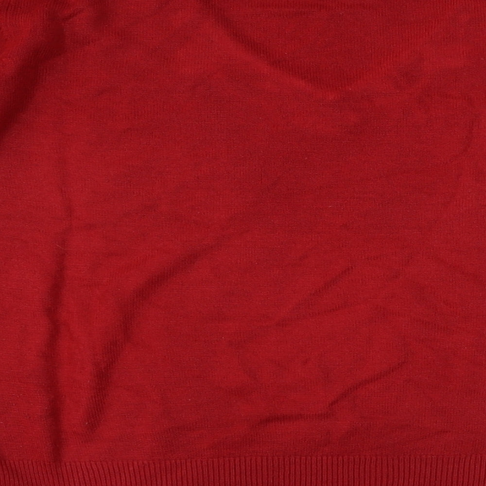 George Womens Red   Pullover Jumper Size 16