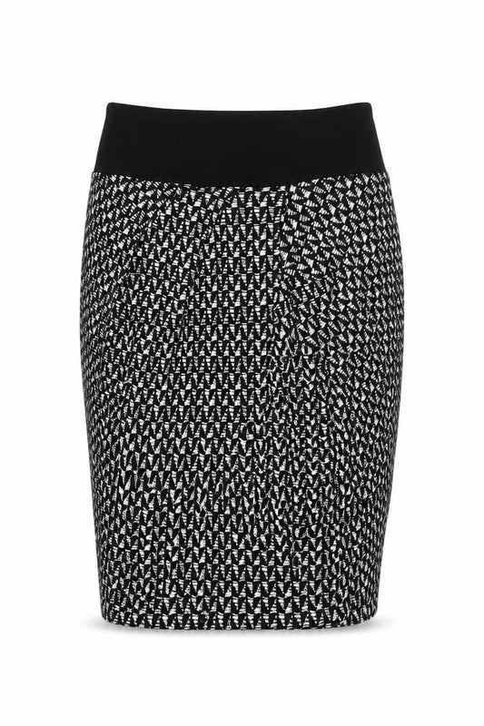 Next Womens Black Geometric  Maxi Skirt Size 6