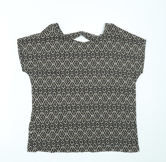 TU Womens Multicoloured Geometric  Basic T-Shirt Size 14