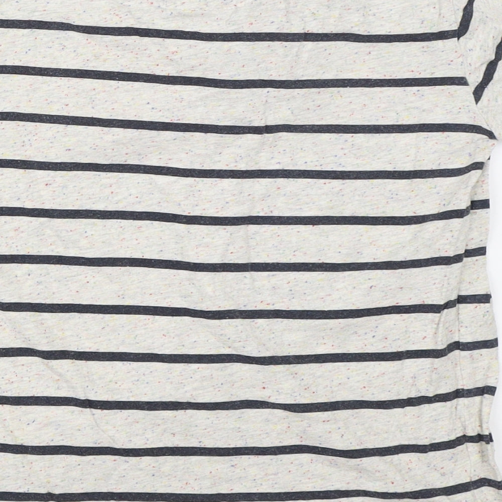 TU Boys Beige Striped  Basic T-Shirt Size 10 Years
