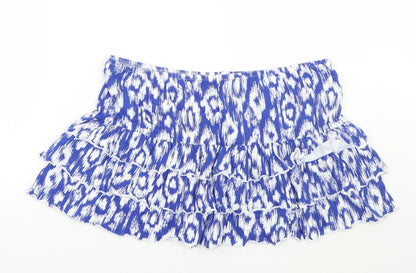 Preloved South Womens Blue Animal Print  Basic Tank Size 16 - Front