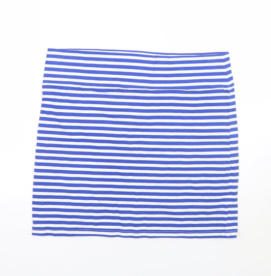 Girl press Womens Blue Striped  Basic Tank Size 16