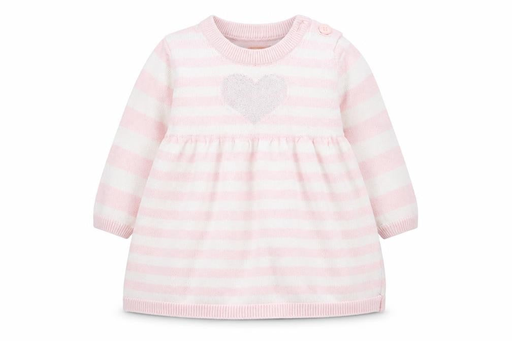 Debenhams Girls Pink Striped  A-Line  Size 0-3 Months