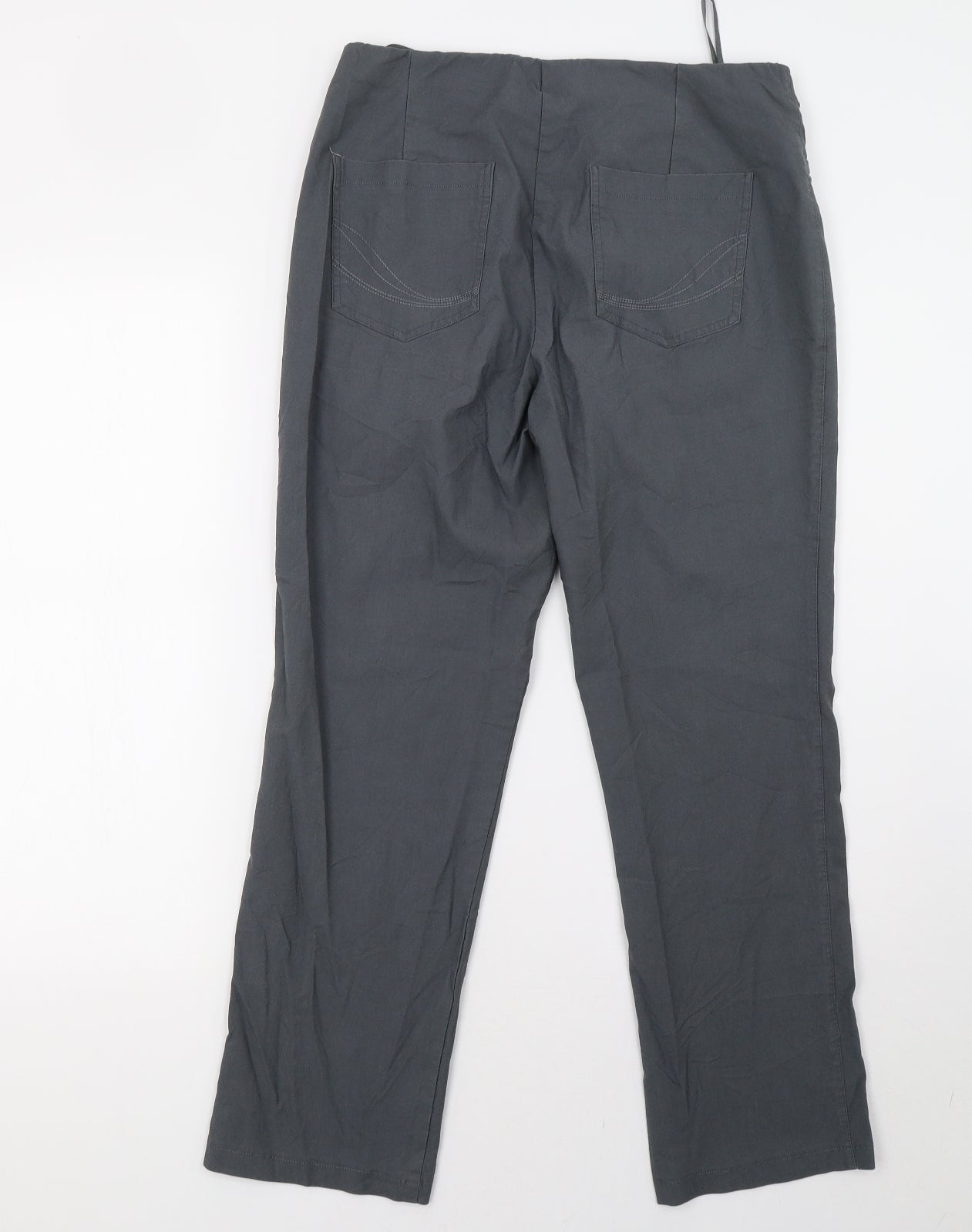 Helena Vera Womens Grey   Trousers  Size 10 L28 in