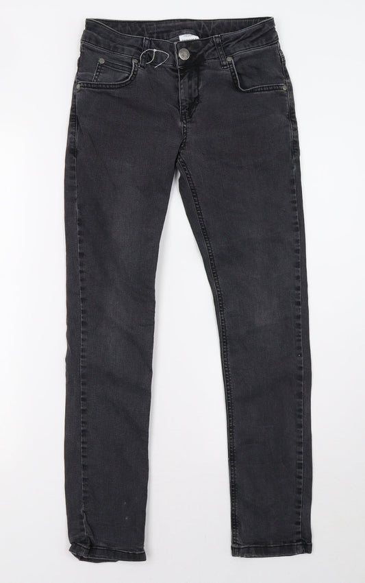 hound Girls Grey  Damask Straight Jeans Size 12 Years