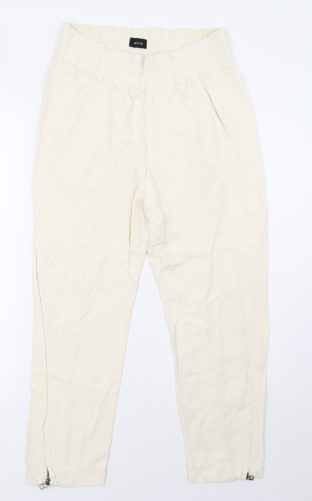 whiite Womens White   Trousers  Size 10 L26 in