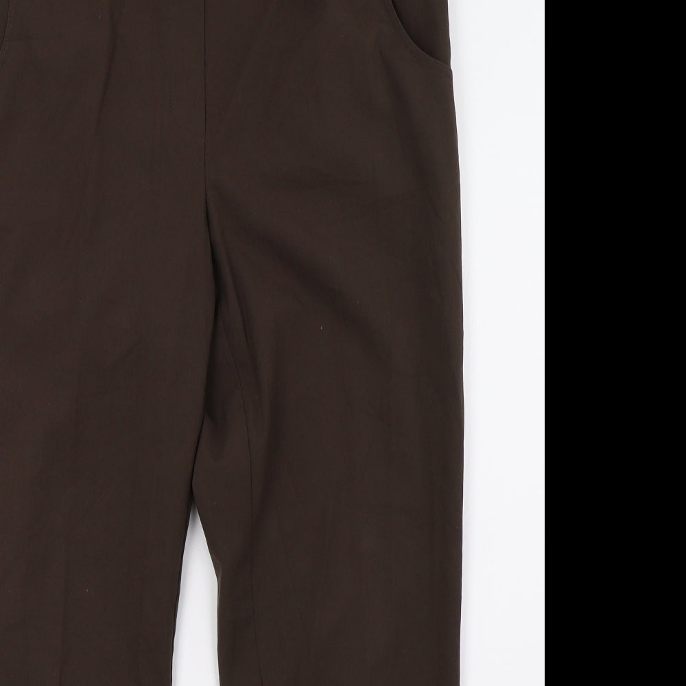 Vilona Womens Brown   Trousers  Size 12 L28 in