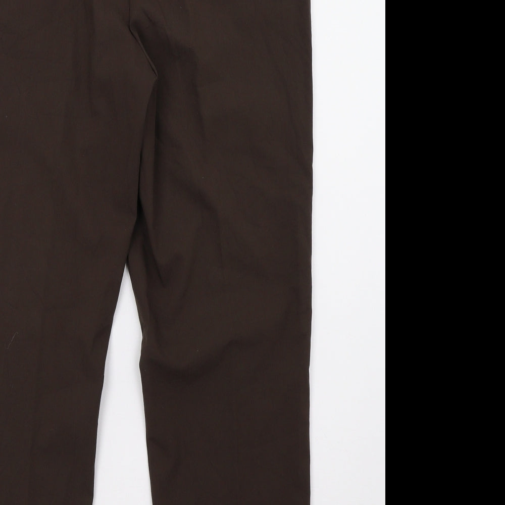 Vilona Womens Brown   Trousers  Size 12 L28 in