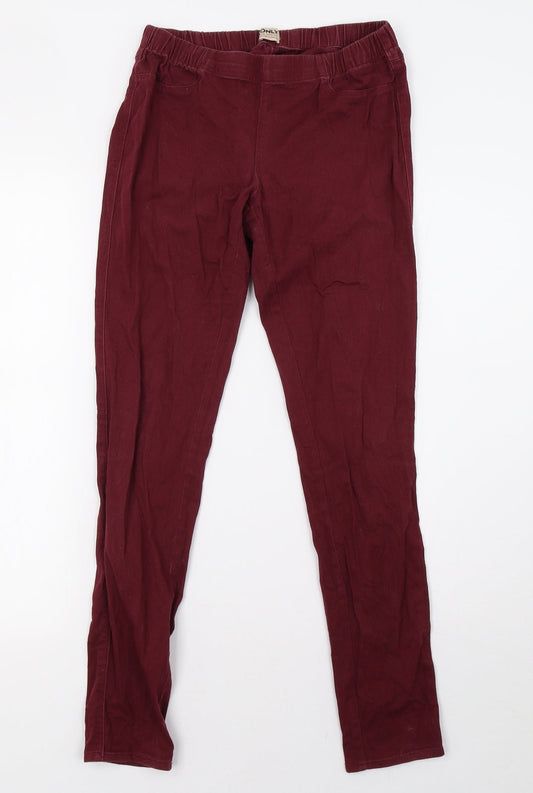 Only Womens Purple  Denim Jegging Trousers Size 8 L29 in