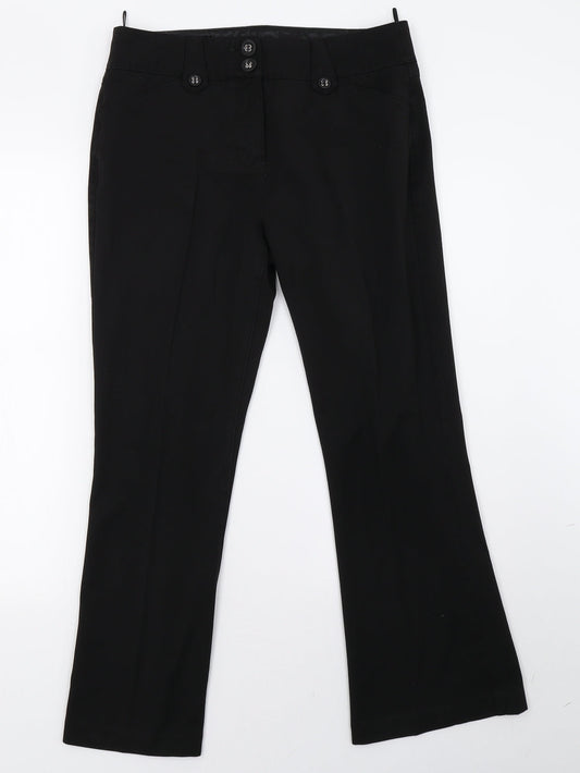 Marks and Spencer Womens Black   Trousers  Size 12 L29 in