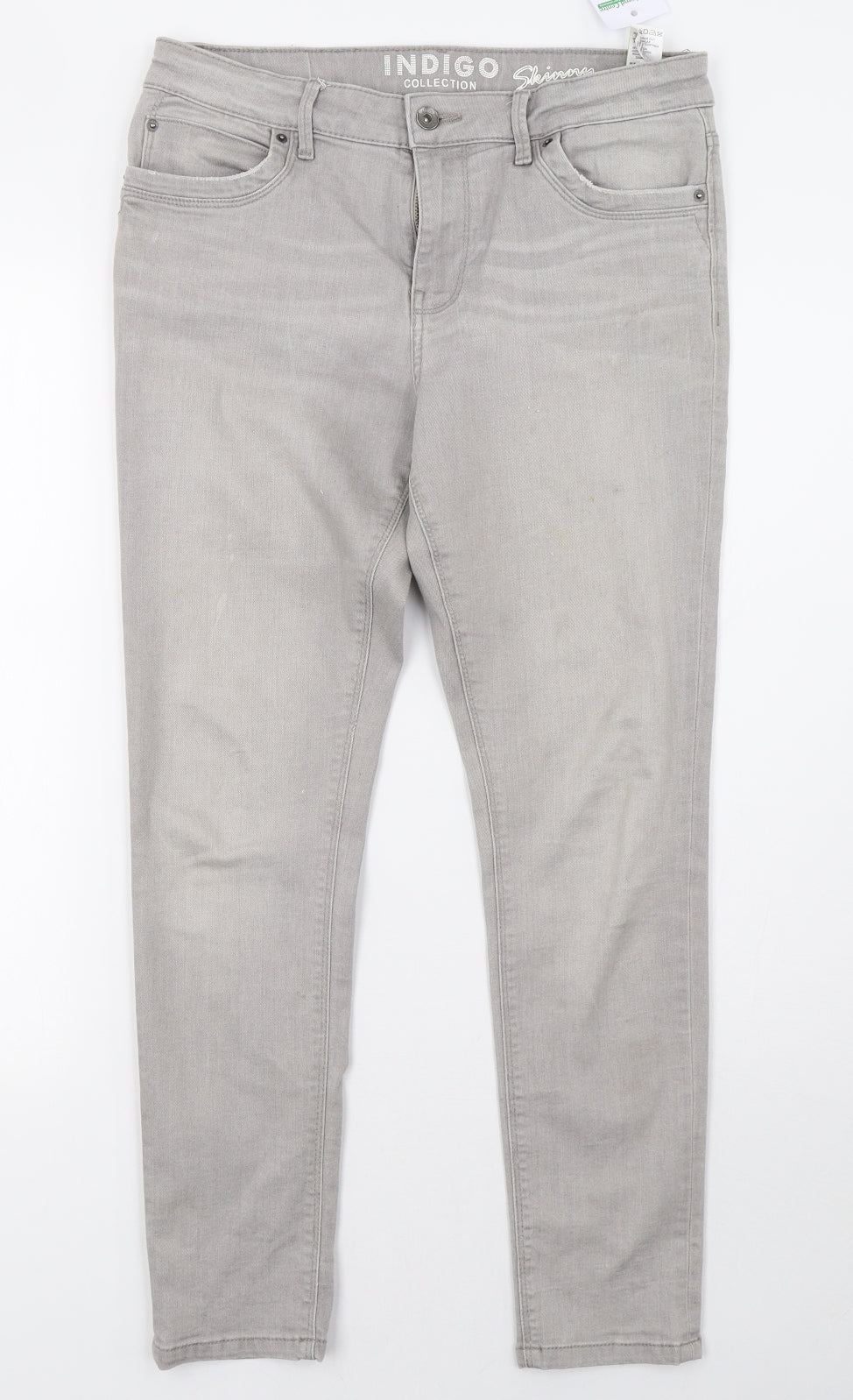 Marks and Spencer Womens Grey  Denim Skinny Jeans Size 10 L28 in