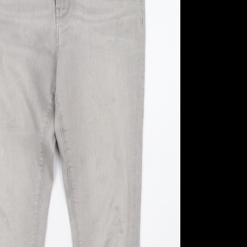 Marks and Spencer Womens Grey  Denim Skinny Jeans Size 10 L28 in