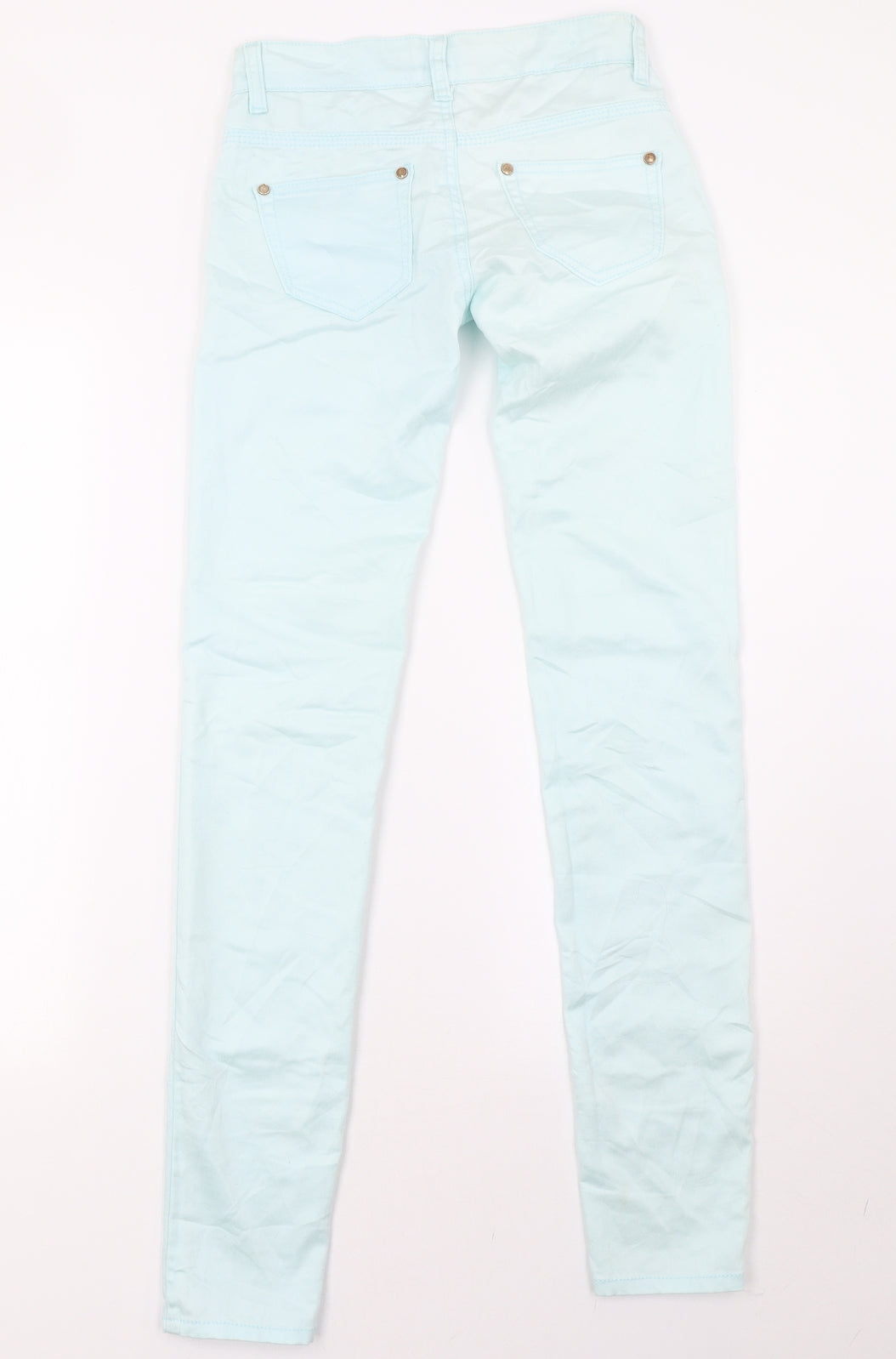 by sasha Womens Green  Denim Straight Jeans Size 8 L32 in