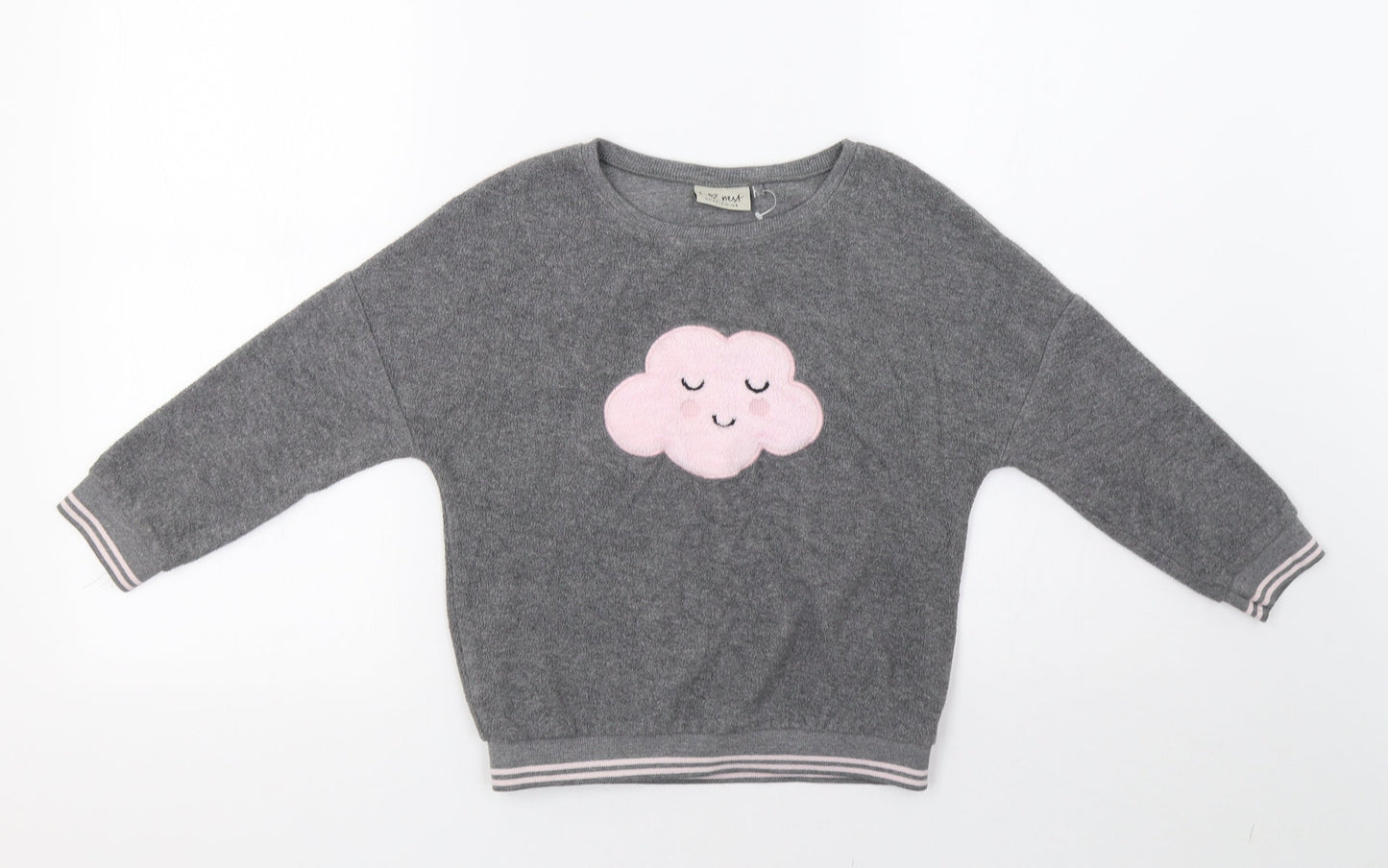NEXT Girls Grey   Pullover Sweatshirt Size 7 Years