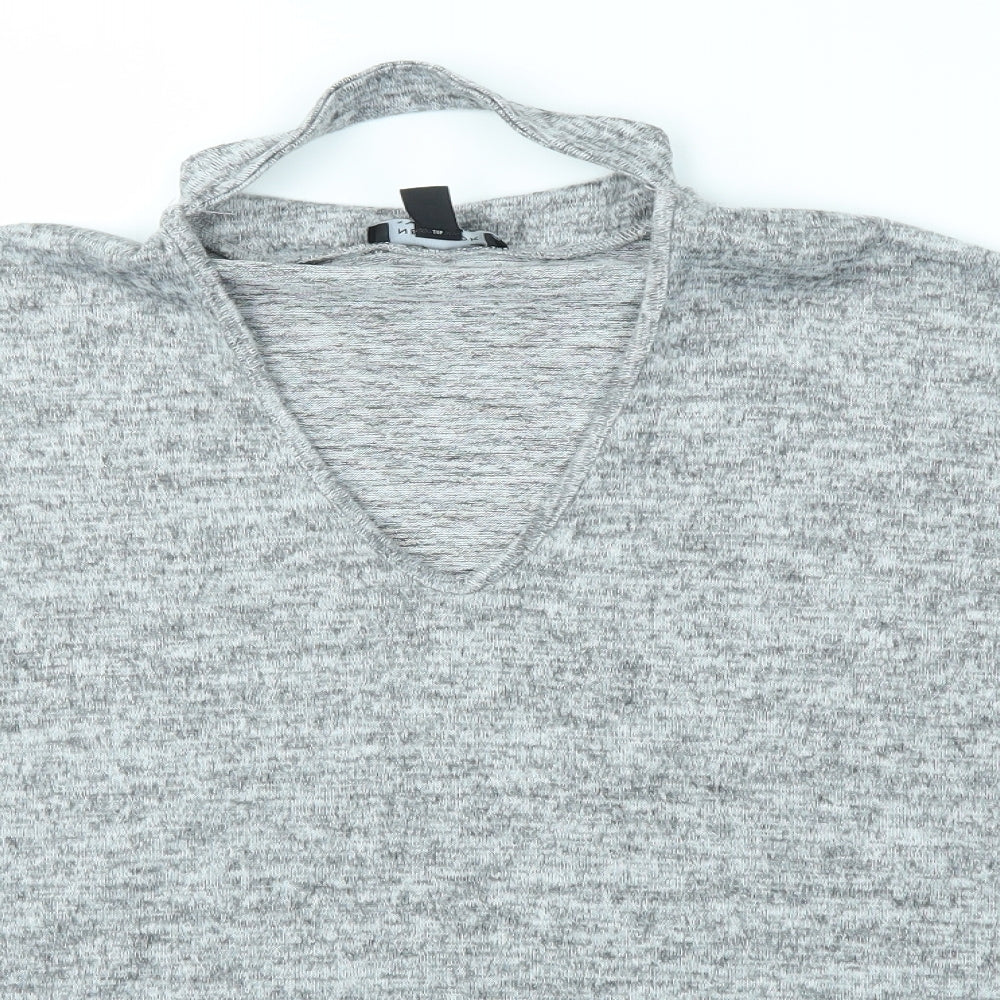 New Look Womens Grey   Basic Blouse Size S