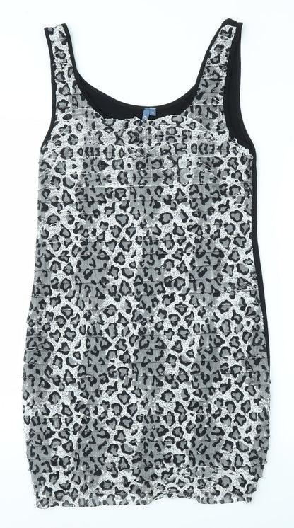 Additional front view of EVIE women’s multicoloured bodycon, size UK 10
