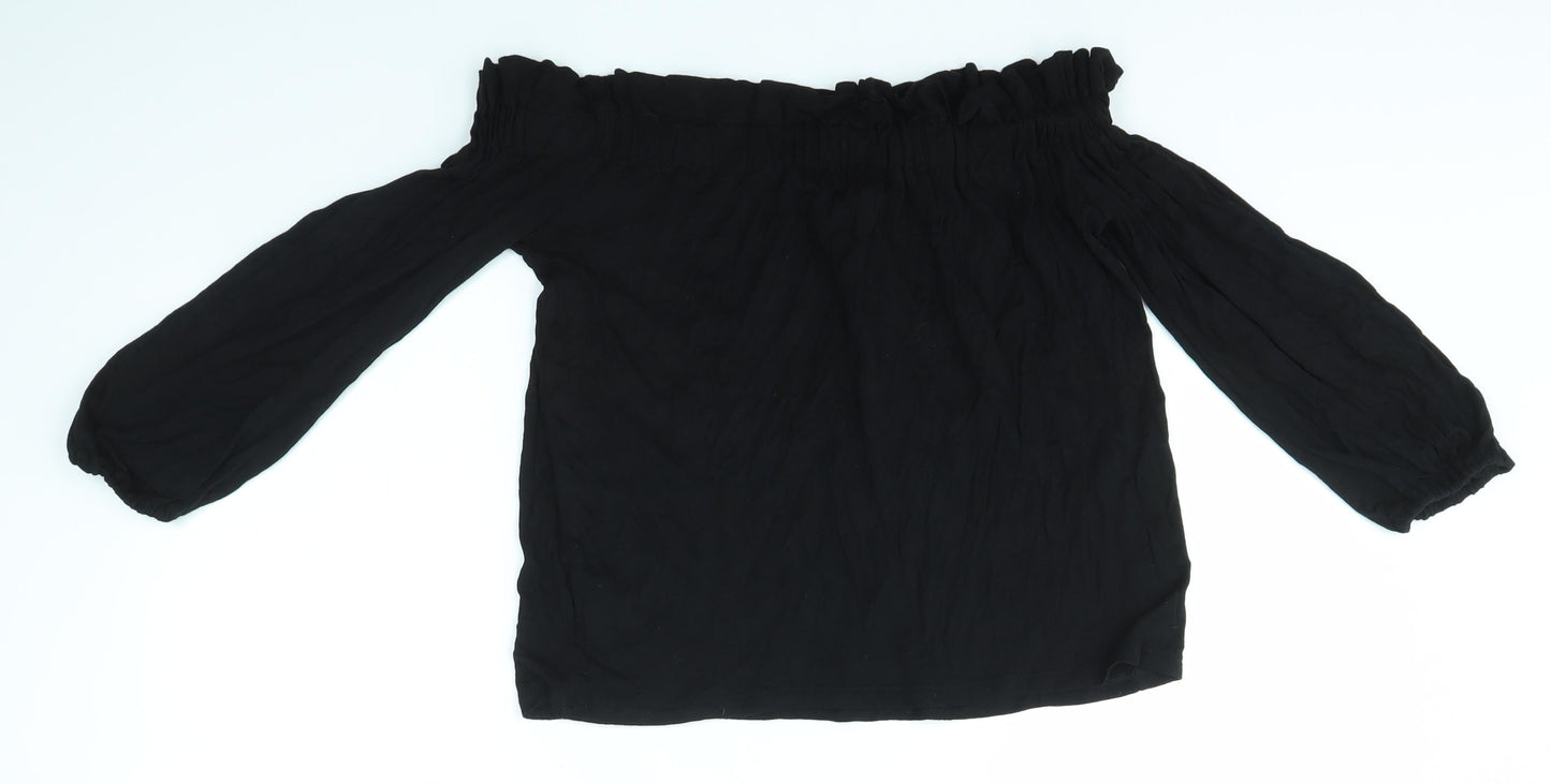 Primark Womens Black   Basic Blouse Size S